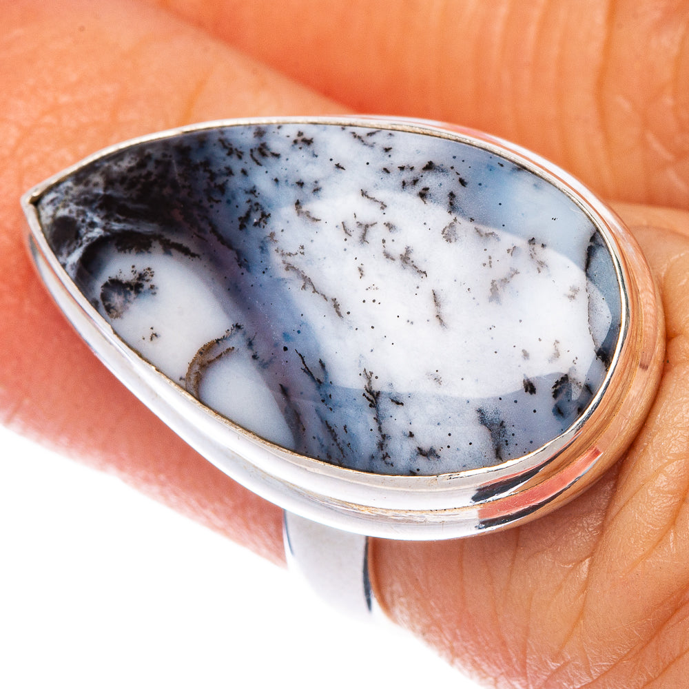 Dendritic Opal Ring Size 4.75 (925 Sterling Silver) R1504