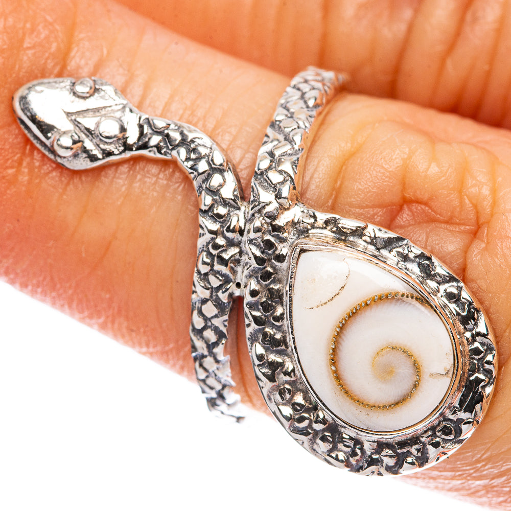 Value Shiva Eye Snake Ring Size 6 (925 Sterling Silver) R3185