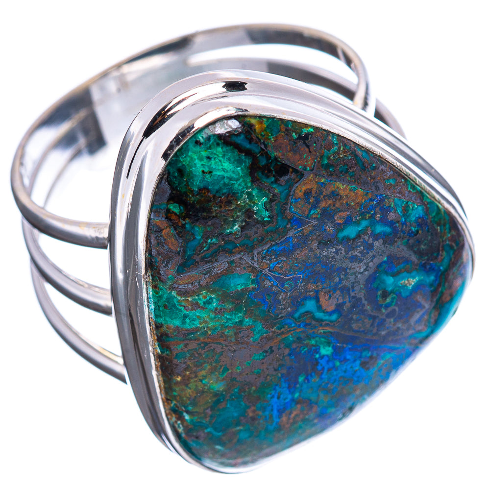 Premium Azurite Malachite Ring Size 11.5 (.925 Sterling Silver)