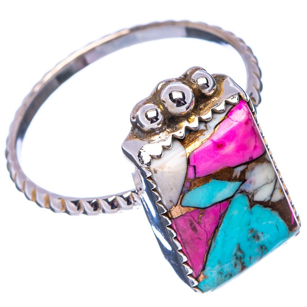 Cotton Candy Turquoise Ring Size 10 (.925 Sterling Silver)