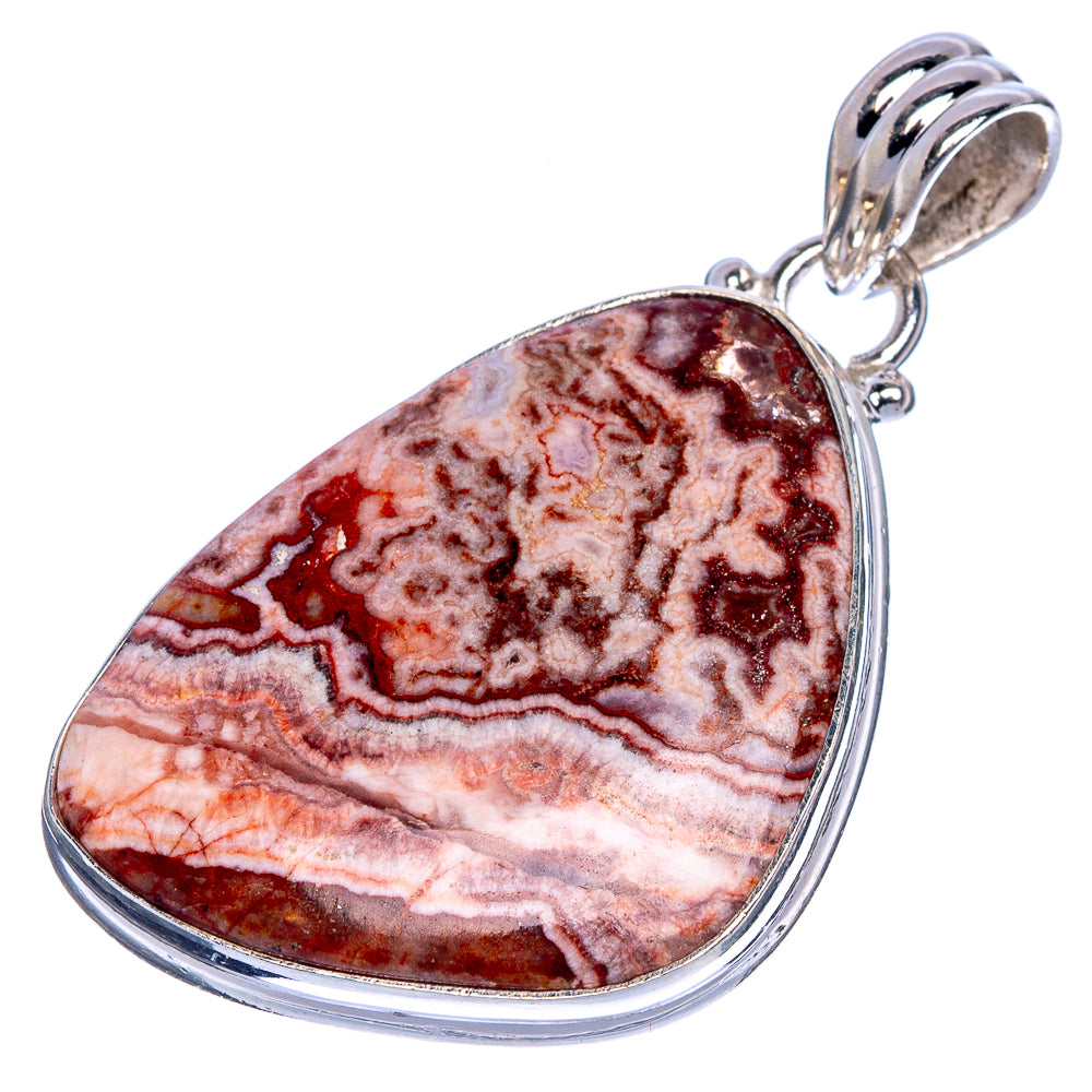 Rosetta Jasper Pendant 1 5/8" (925 Sterling Silver) P40743