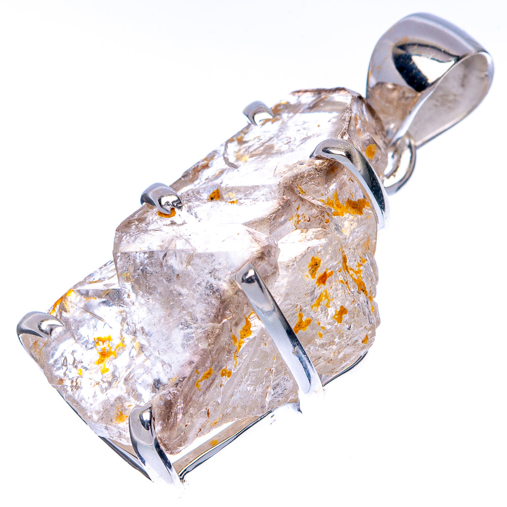 Rare Elestial Quartz Pendant 1 3/8" (925 Sterling Silver) P41499