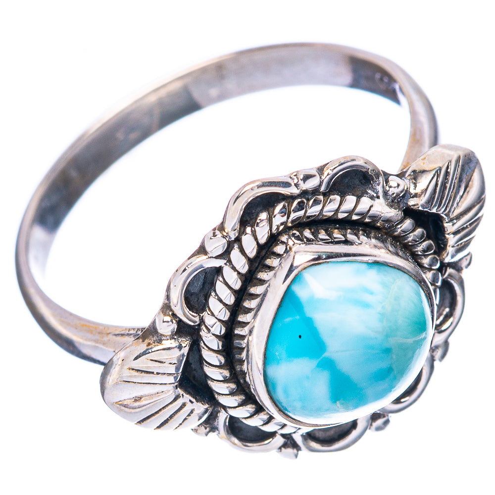 Larimar Ring Size 7.5 (925 Sterling Silver) R4279