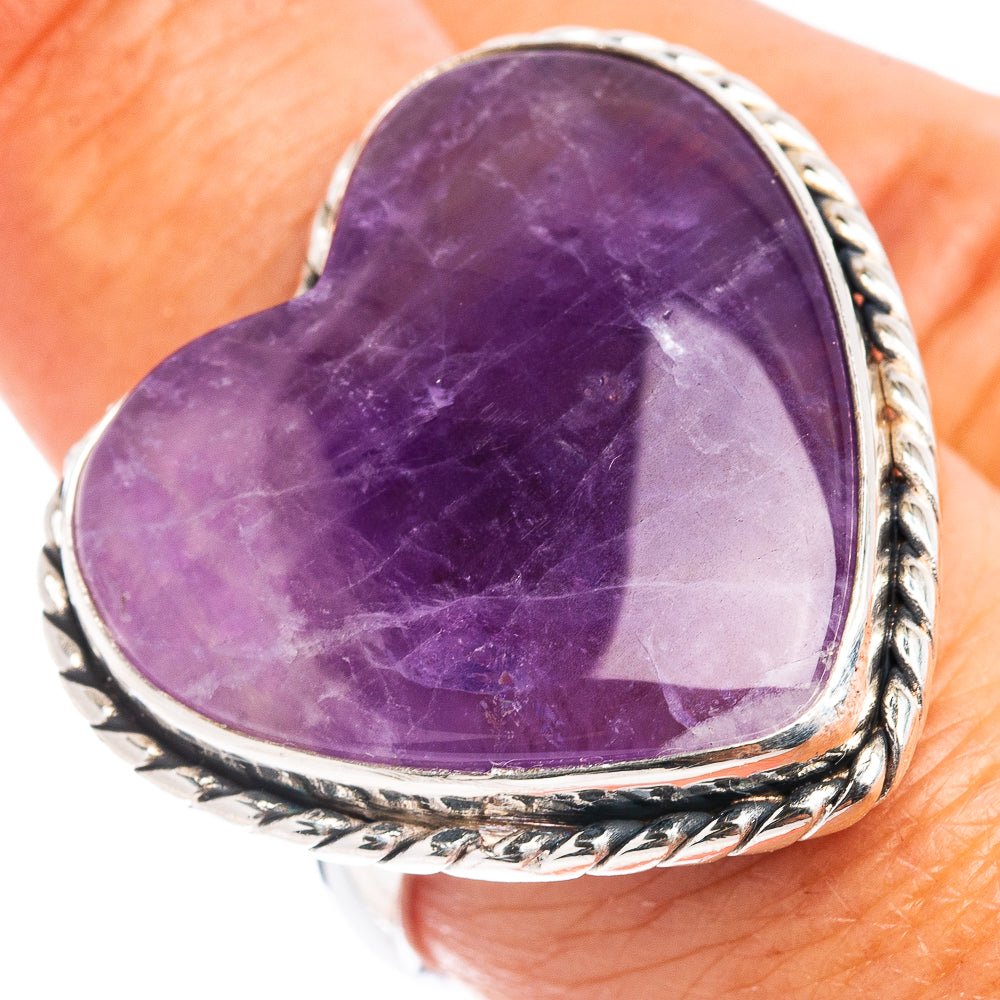(Classic Series) Amethyst Ring Size 8 (.925 Sterling Silver)