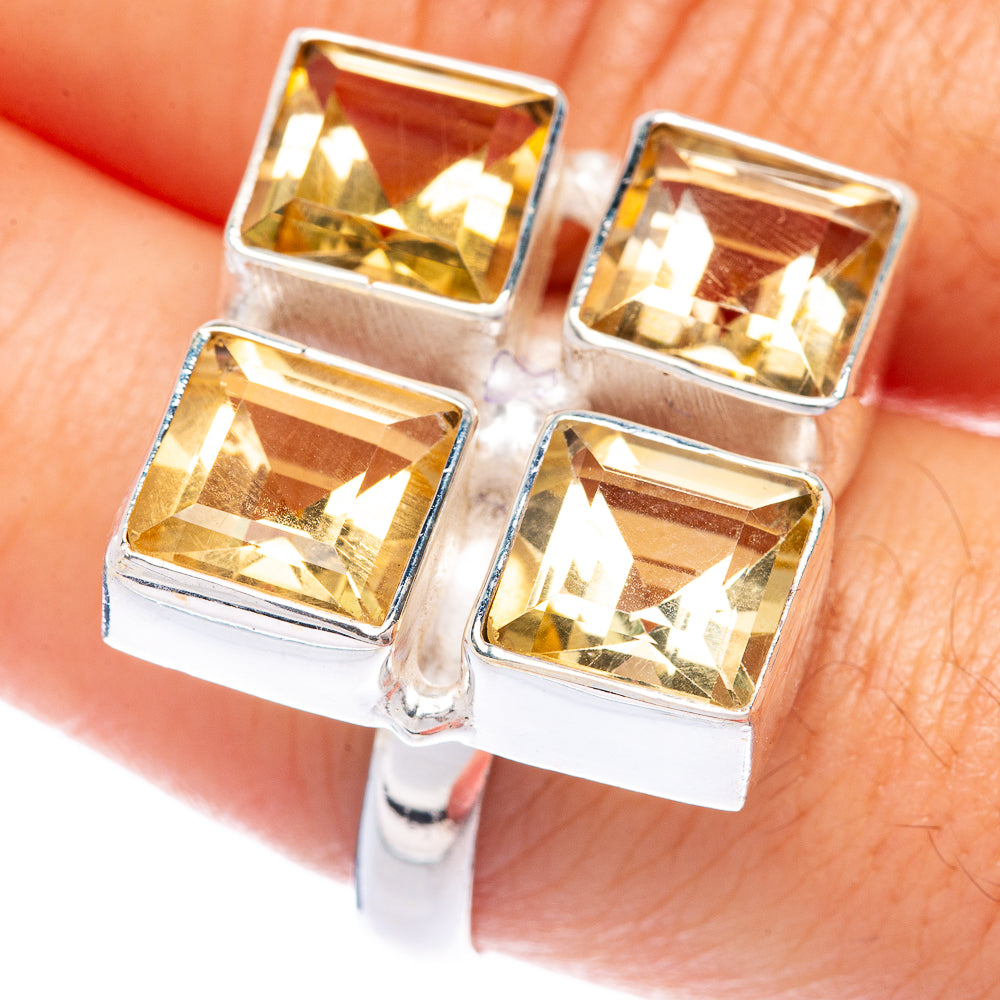 Huge Citrine Ring Size 9 (925 Sterling Silver) R144938