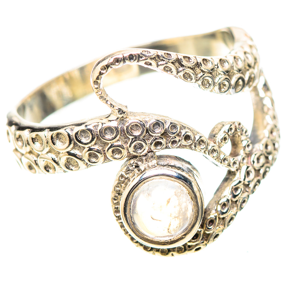 Rainbow Moonstone Ring Size 8 (925 Sterling Silver) RING139030