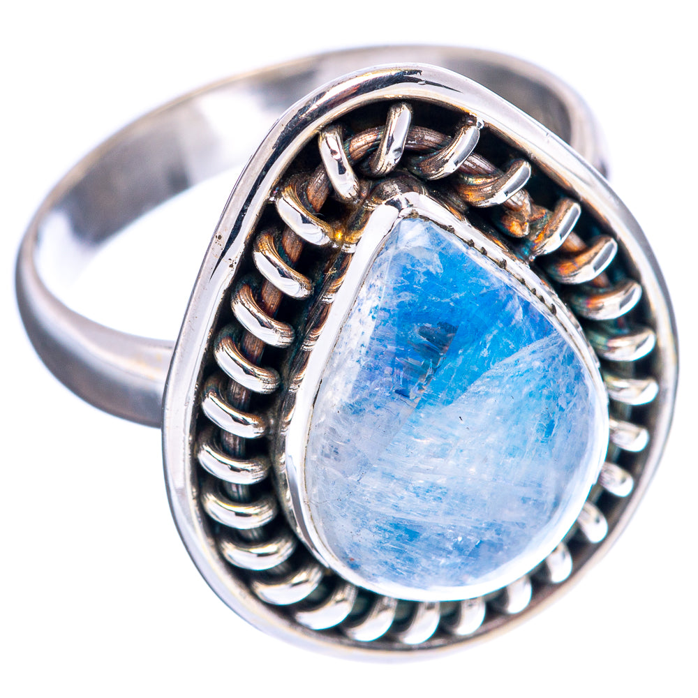 Blue Moonstone Ring Size 7 (.925 Sterling Silver)