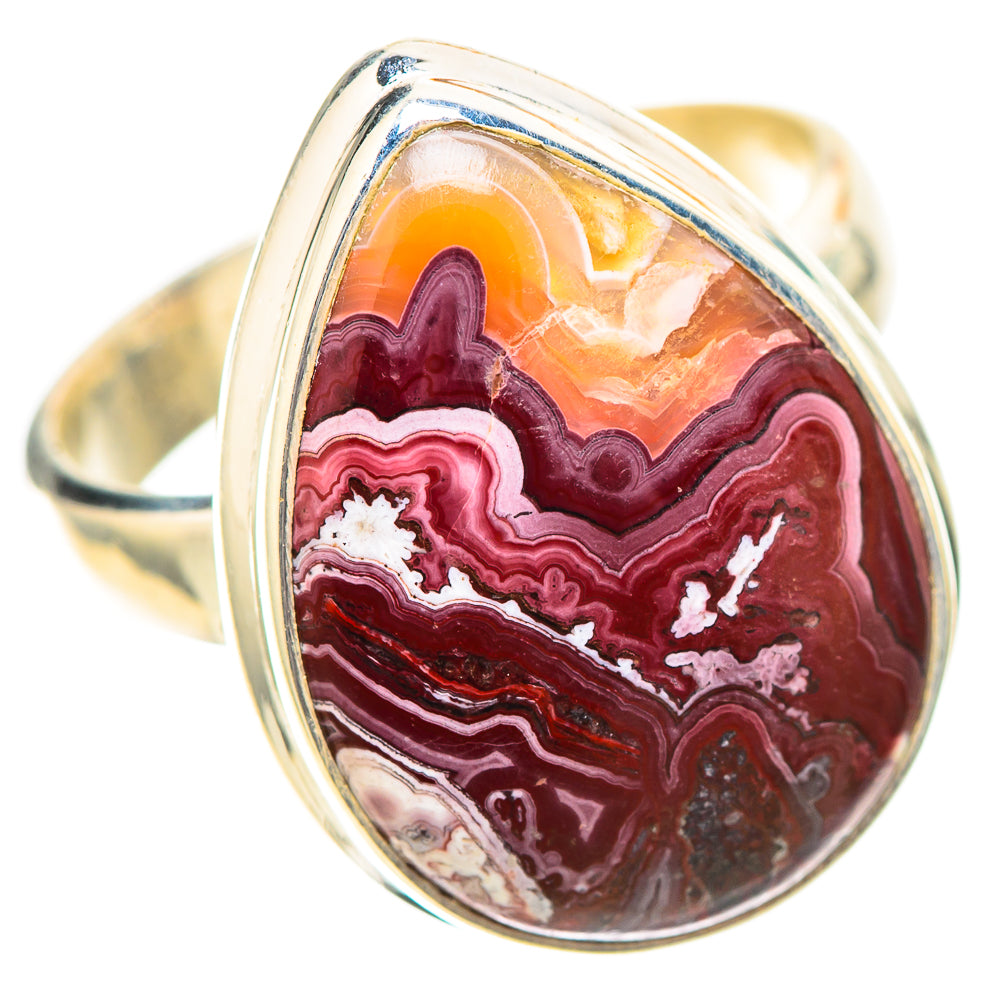 Crazy Lace Agate Ring Size 6.25 (925 Sterling Silver) RING139160