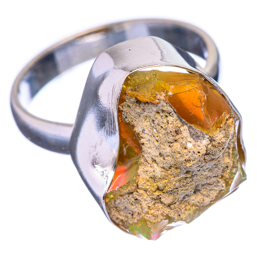 Raw Ethiopian Opal Ring Size 6.75 (925 Sterling Silver) R142707