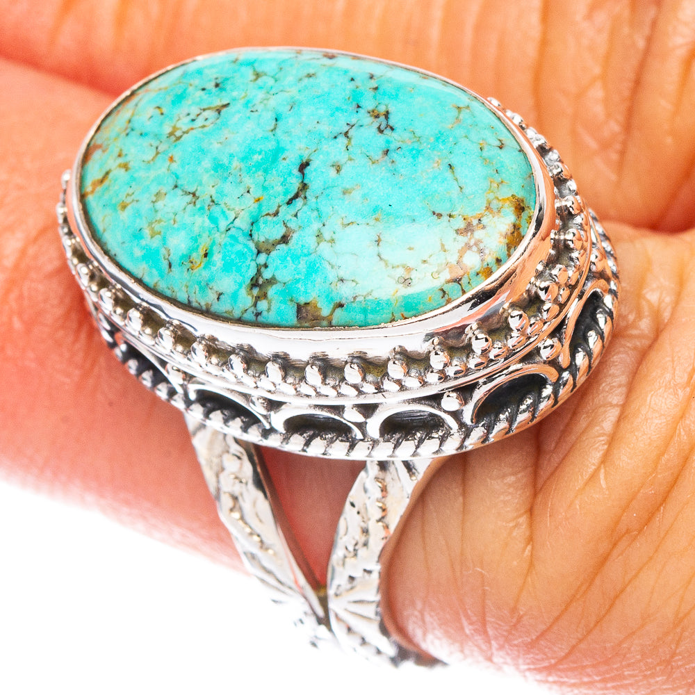 Rare Kingman Turquoise Ring Size 6 (925 Sterling Silver) R7576