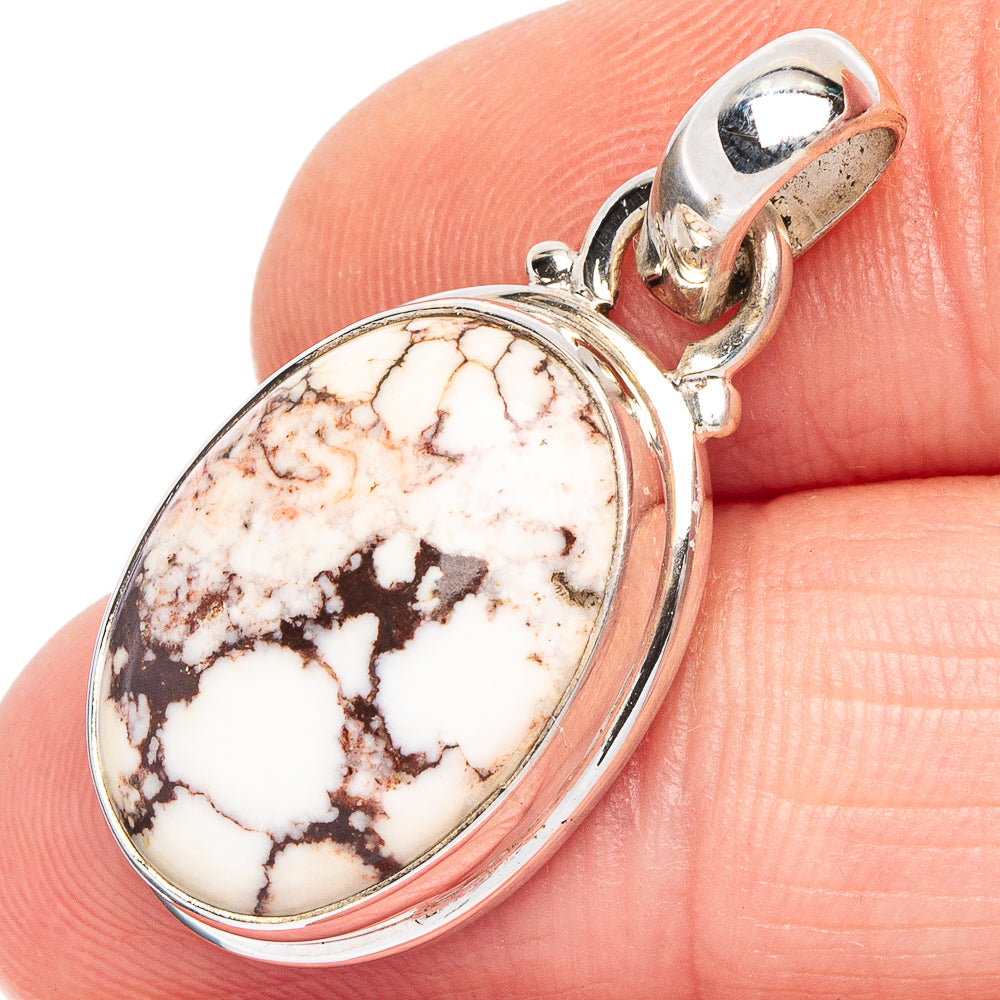 Wild Horse Jasper Pendant 1 1/4" (.925 Sterling Silver)