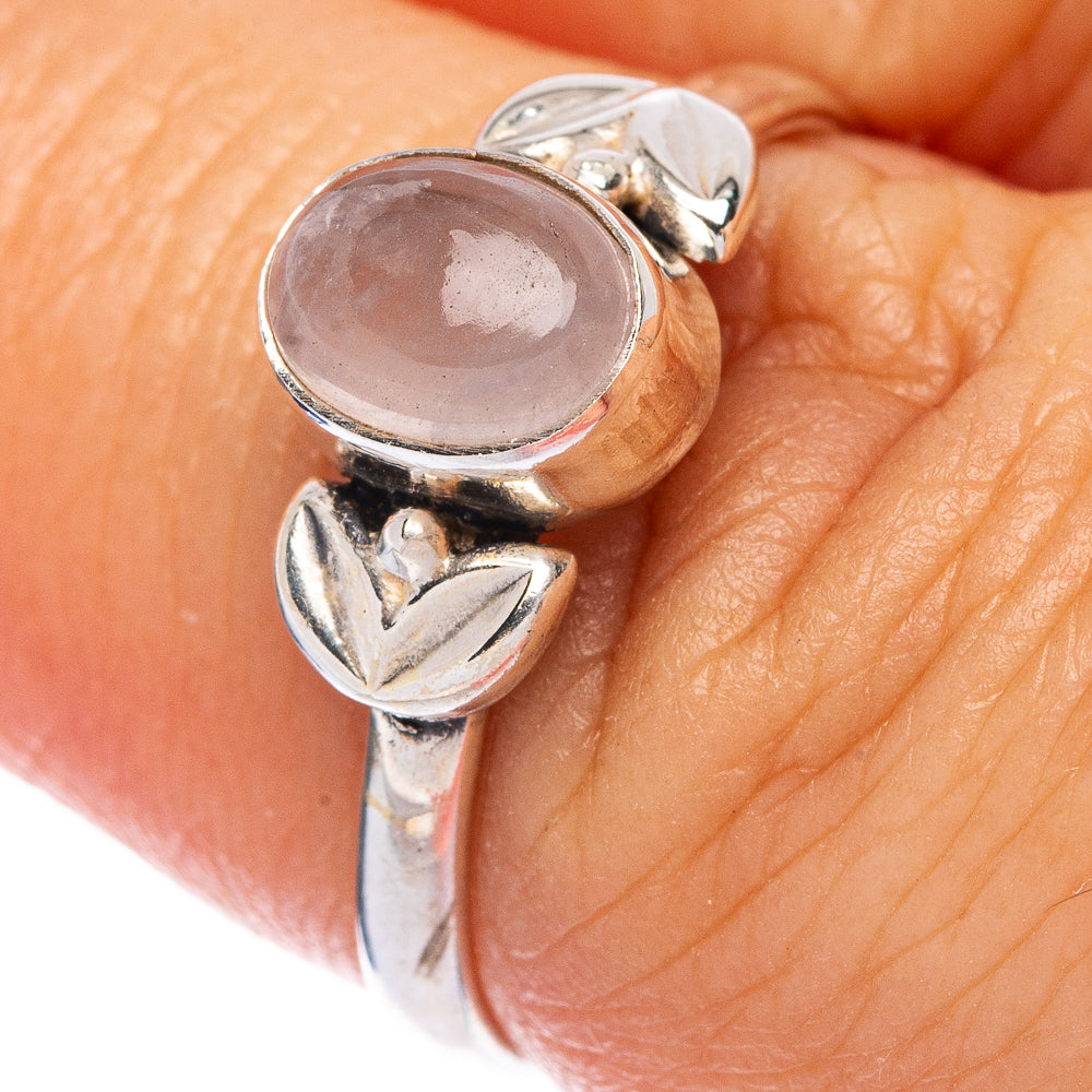 Rose Quartz Dainty Ring Size 6.75 (925 Sterling Silver) R145796