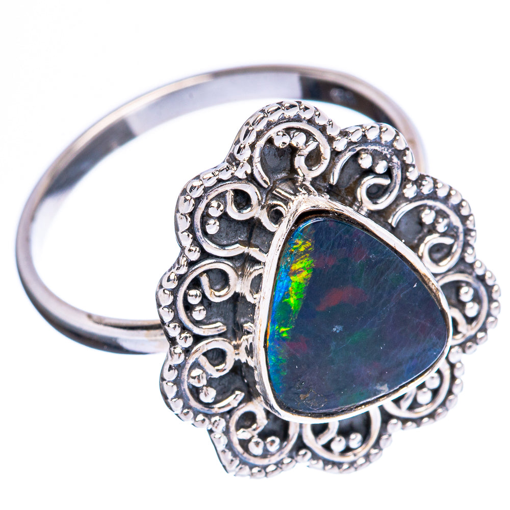 Rare Doublet Opal Ring Size 8.5 (925 Sterling Silver) R3199
