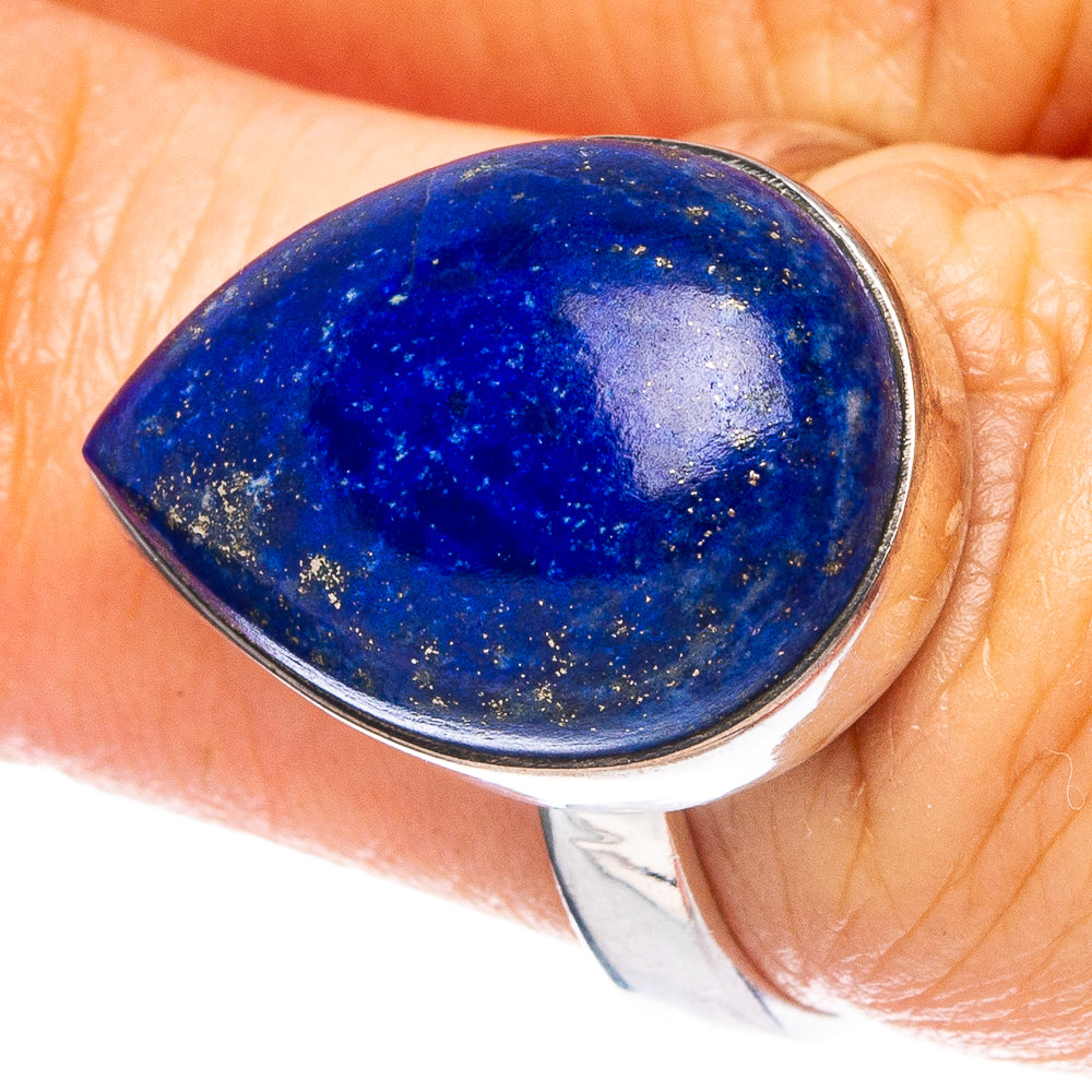 Lapis Lazuli 925 Sterling Silver Ring Size 7 (925 Sterling Silver) R6138