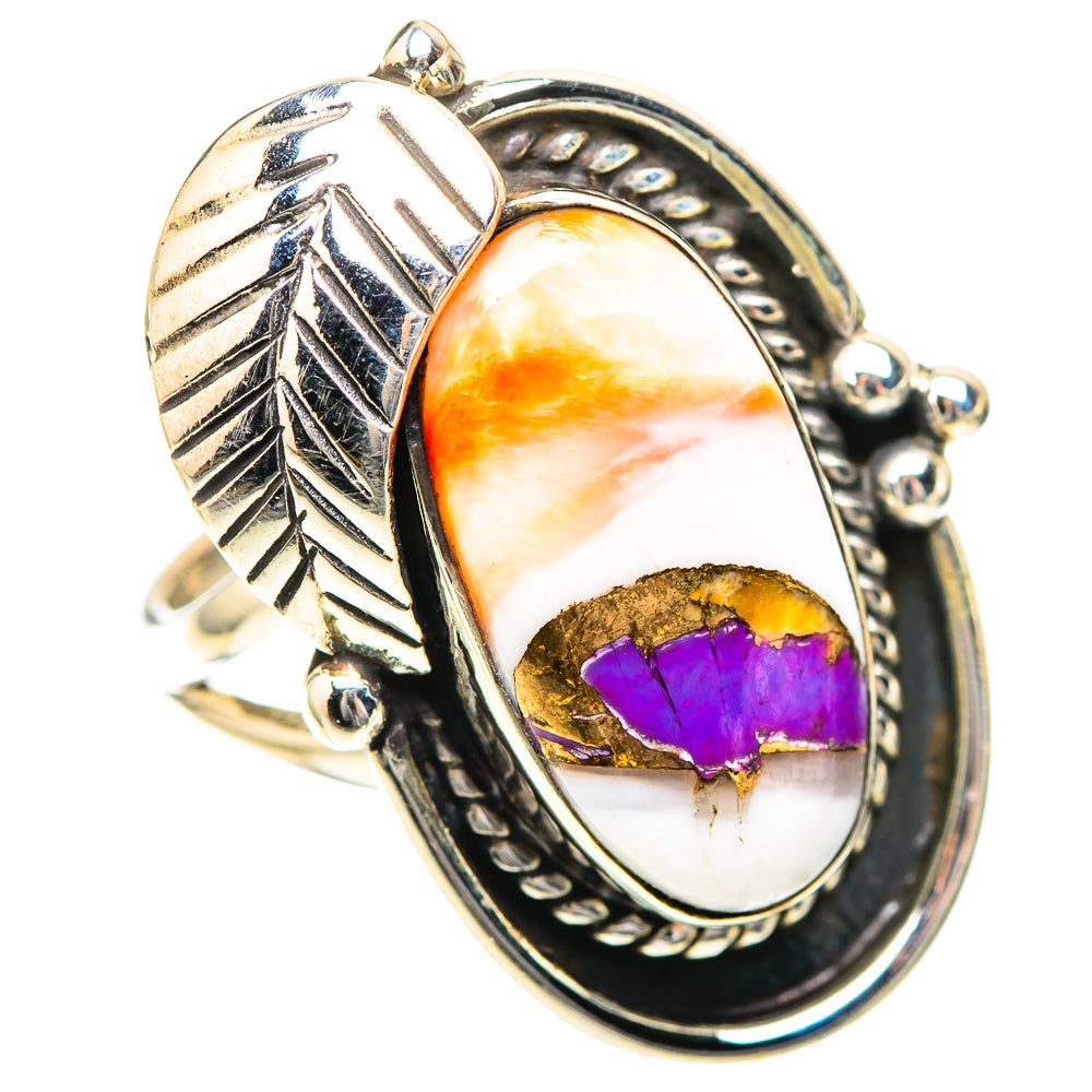 Spiny Oyster Turquoise 925 Sterling Silver Ring Size 7.25 (925 Sterling Silver) RING139353