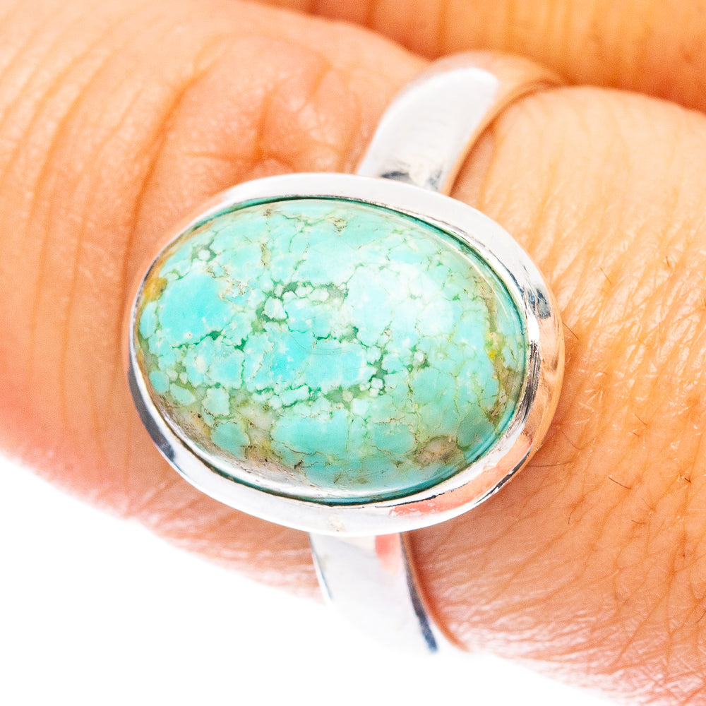 Rare Golden Hills Turquoise Ring Size 8.5 (925 Sterling Silver) R4927