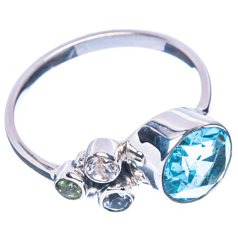Premium Blue Topaz 925 Sterling Silver Ring Size 8.25 (925 Sterling Silver) R2712