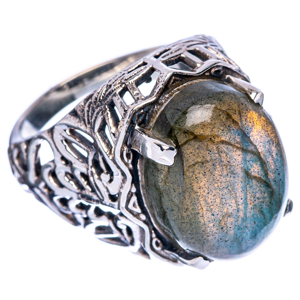 Large Labradorite Ring Size 6 (925 Sterling Silver) R146489