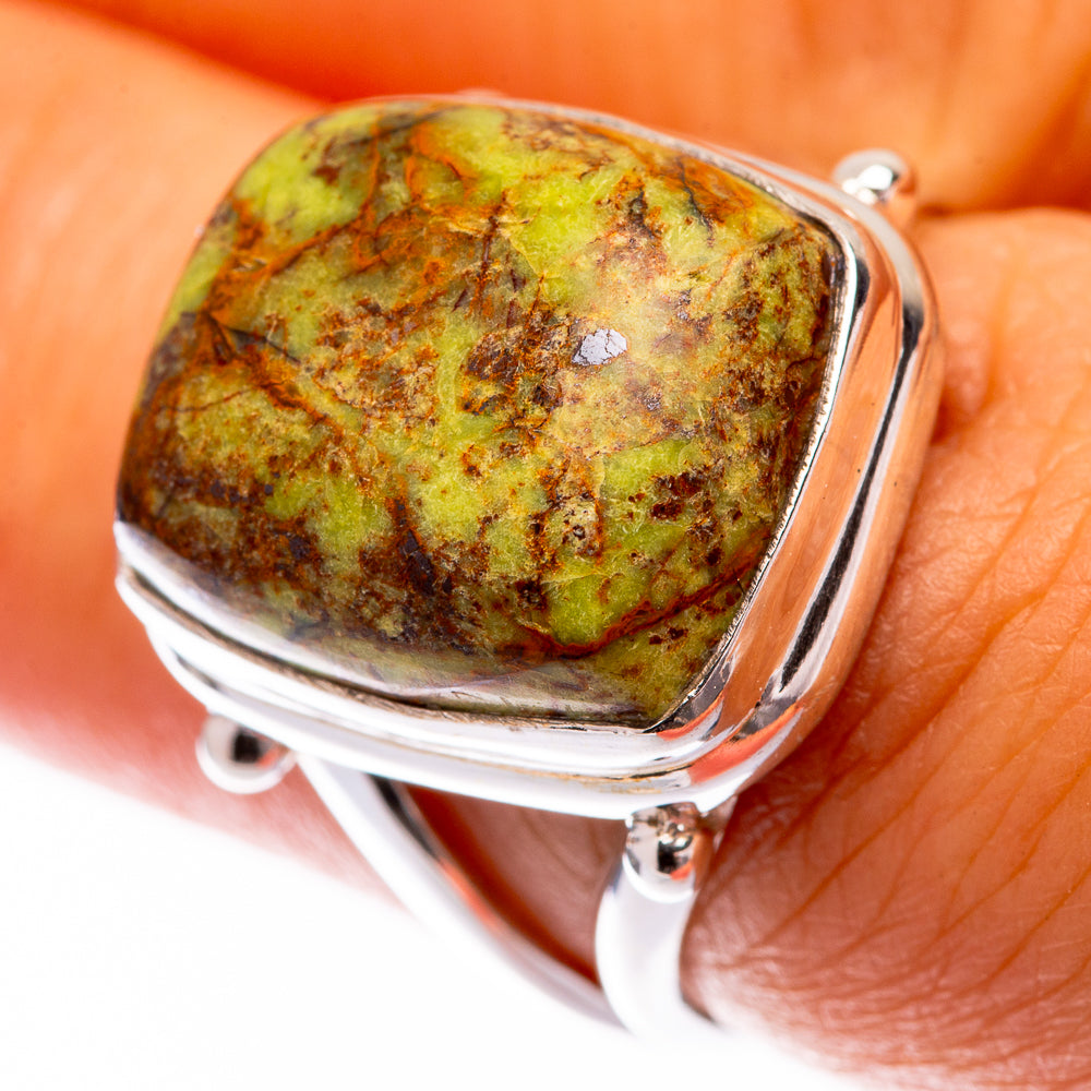 Gaspeite Ring Size 6.5 (925 Sterling Silver) R140755