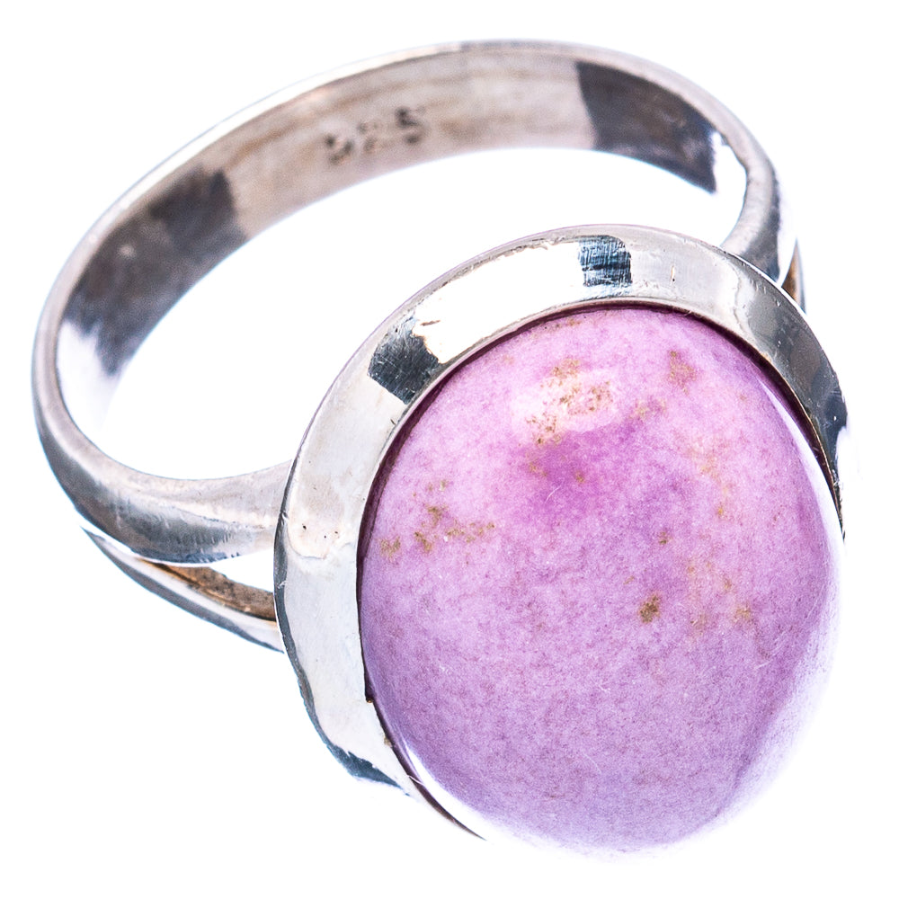 (Classic Series) Phosphosiderite Ring Size 7.75 (.925 Sterling Silver)