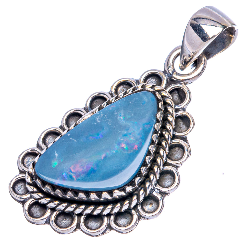Doublet Opal Pendant 1 1/4" (925 Sterling Silver) P42136