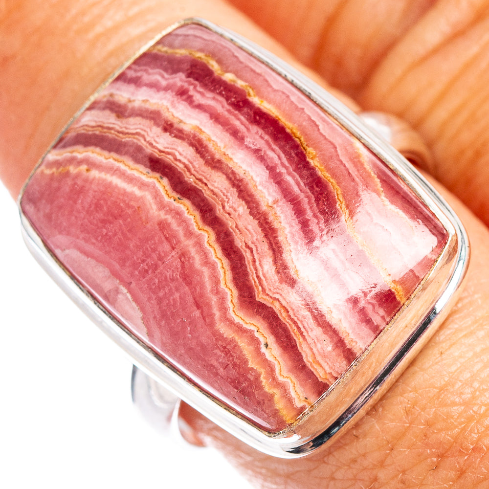 Rhodochrosite Ring Size 9.75 (.925 Sterling Silver)