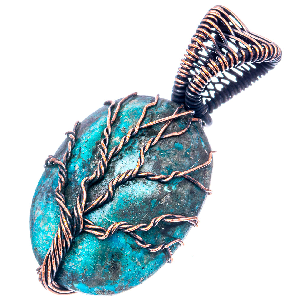 Turquoise Tree of Life 1 5/8" (Oxidized Copper)