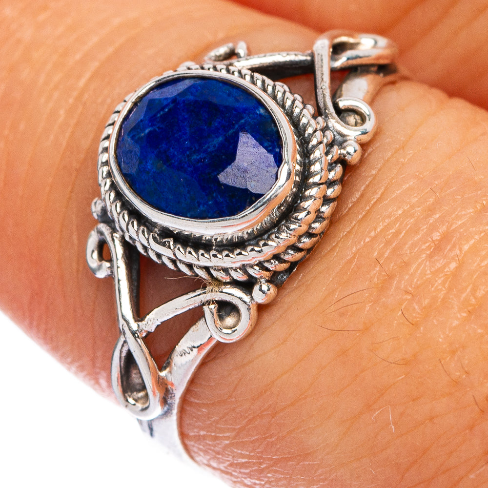 Sapphire Dainty Ring Size 7.75 (925 Sterling Silver) R145465