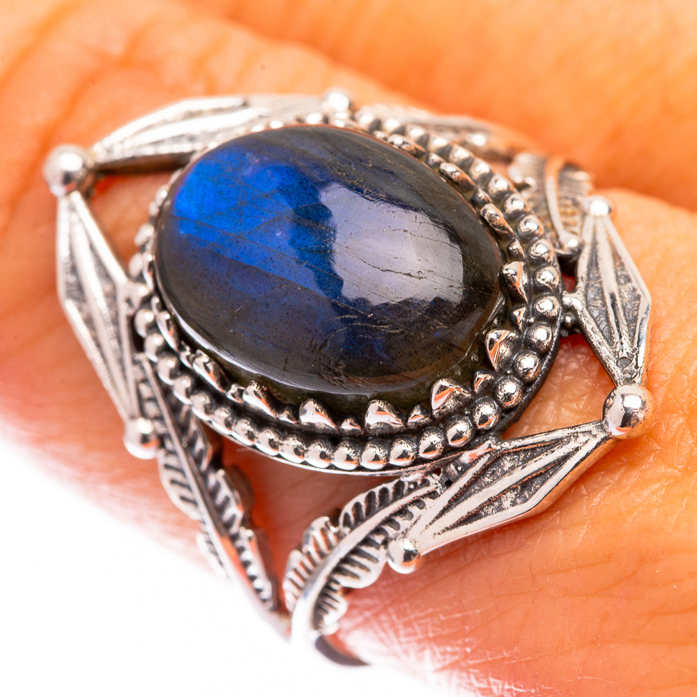 Labradorite Ring Size 9.25 (925 Sterling Silver) R140751