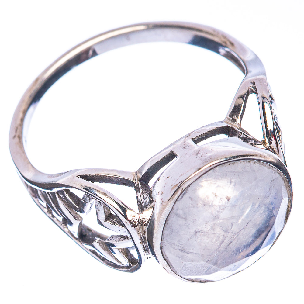 Rainbow Moonstone Ring Size 8 (925 Sterling Silver) R2809