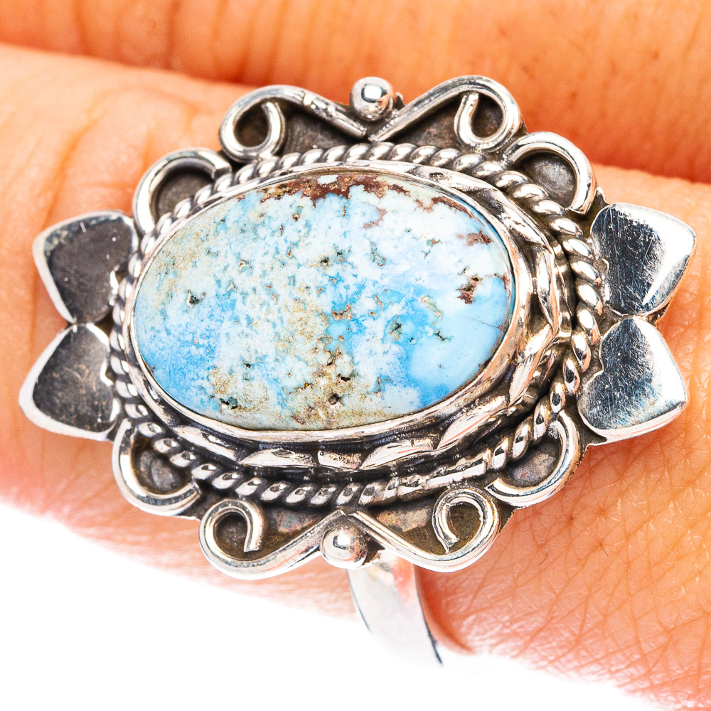 Golden Hills Turquoise Ring Size 8.75 (925 Sterling Silver) R4953