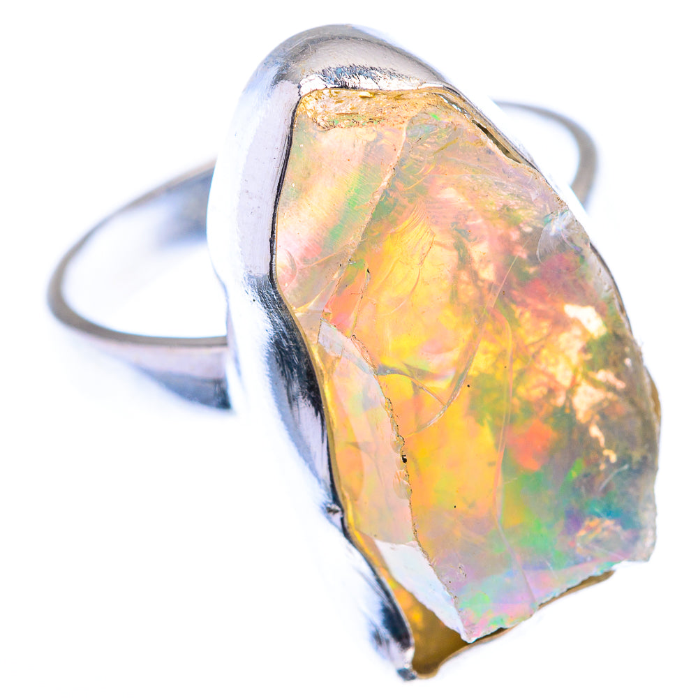 Raw Ethiopian Opal 925 Sterling Silver Ring Size 8.5 (925 Sterling Silver) RING140336
