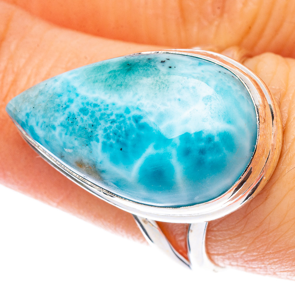 Larimar Ring Size 7.75 (925 Sterling Silver) R2302