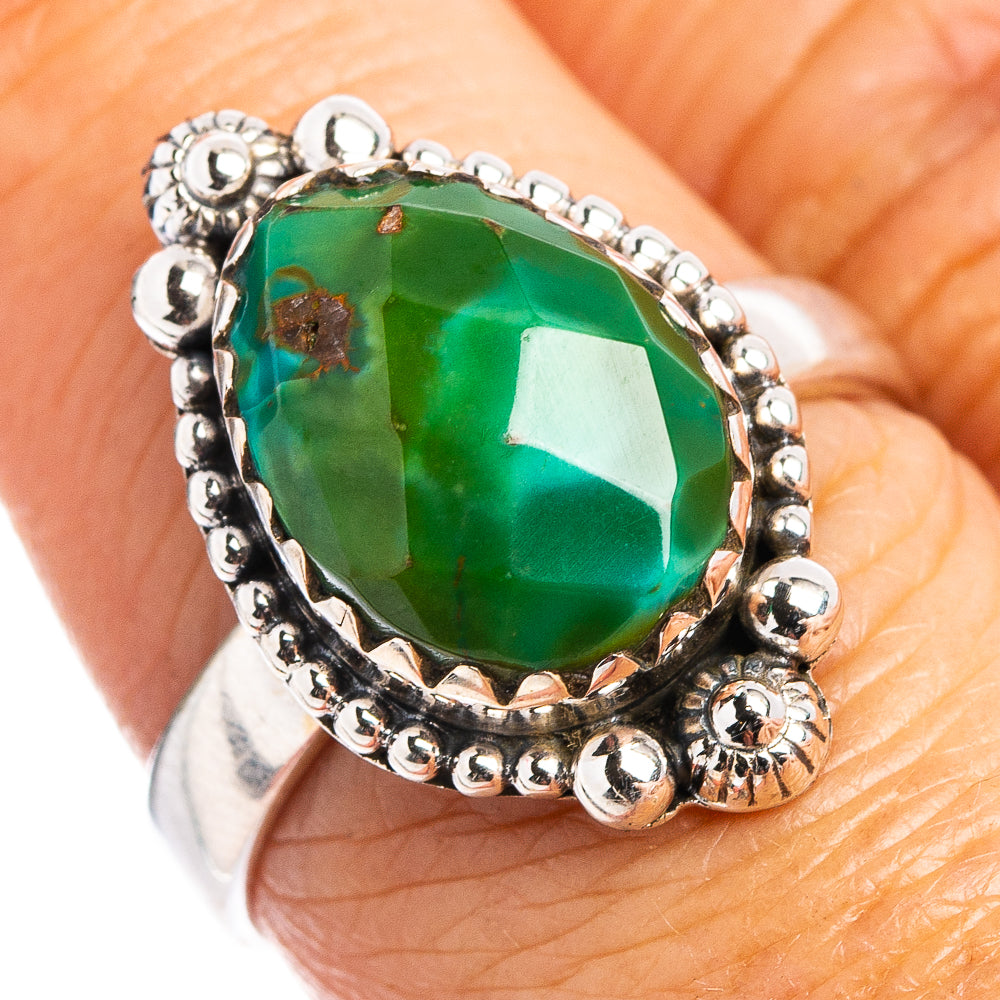 Hubei Turquoise Ring Size 7.5 (.925 Sterling Silver)