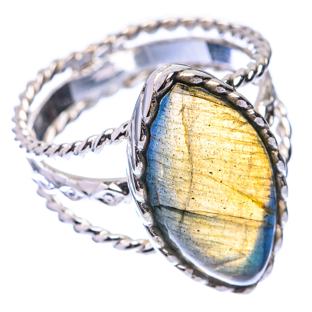 Premium Labradorite Ring Size 8.5 (925 Sterling Silver) R141851