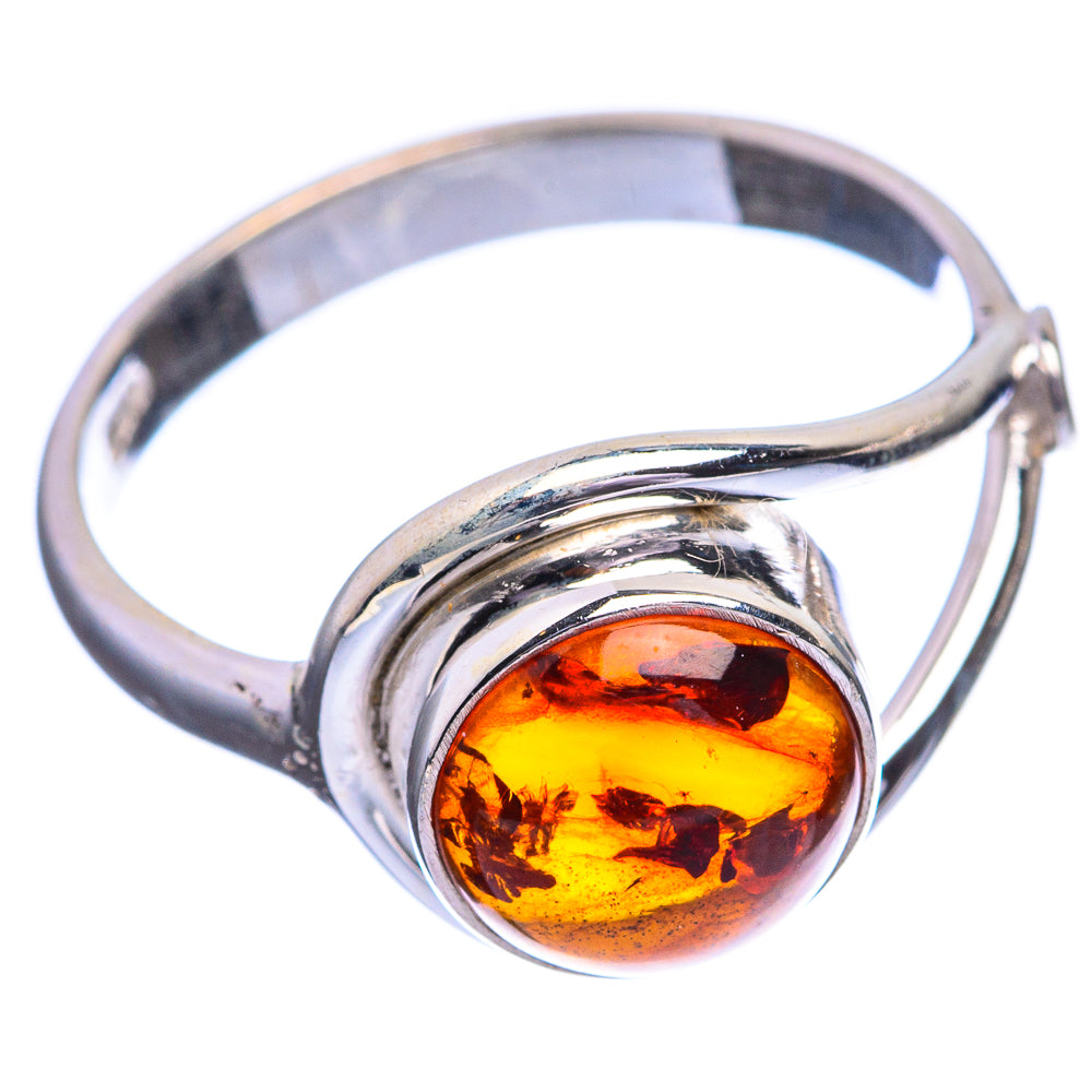Baltic Amber Ring Size 6.25 (925 Sterling Silver) R143120