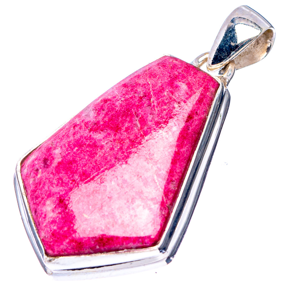 Thulite Pendant 1 1/2" (.925 Sterling Silver)