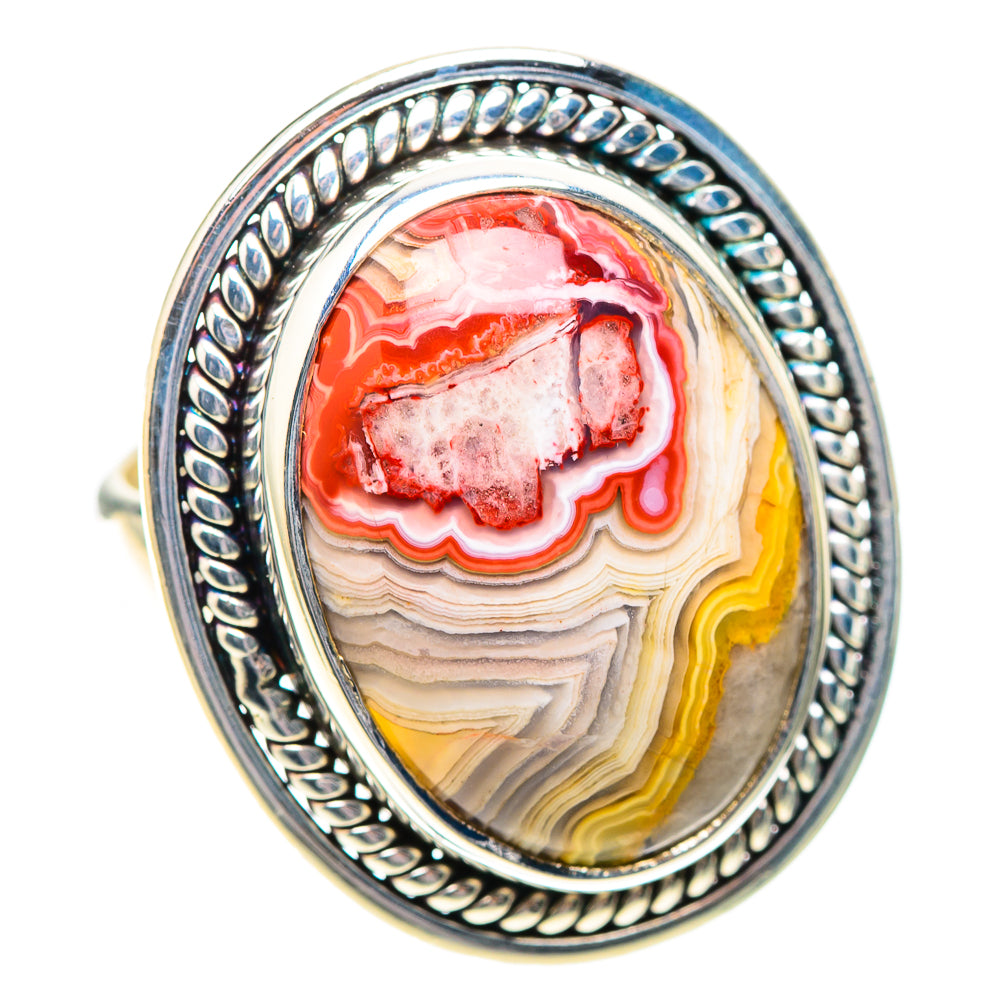 Crazy Lace Agate Ring Size 6.25 (925 Sterling Silver) RING138798