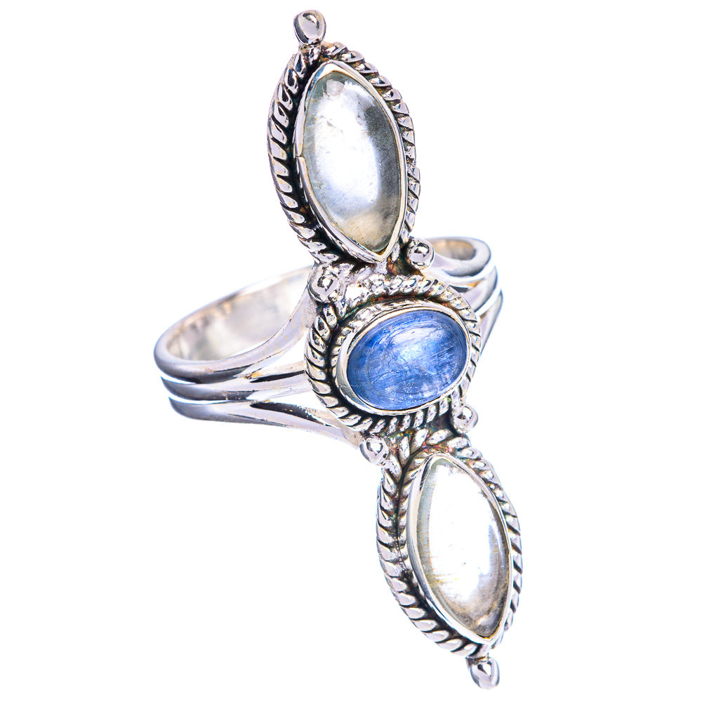 Large Kyanite, Aquamarine Ring Size 10.5 (925 Sterling Silver) R144354