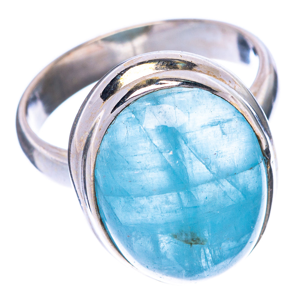 Natural Aquamarine Ring Size 5.75 (925 Sterling Silver) R1584