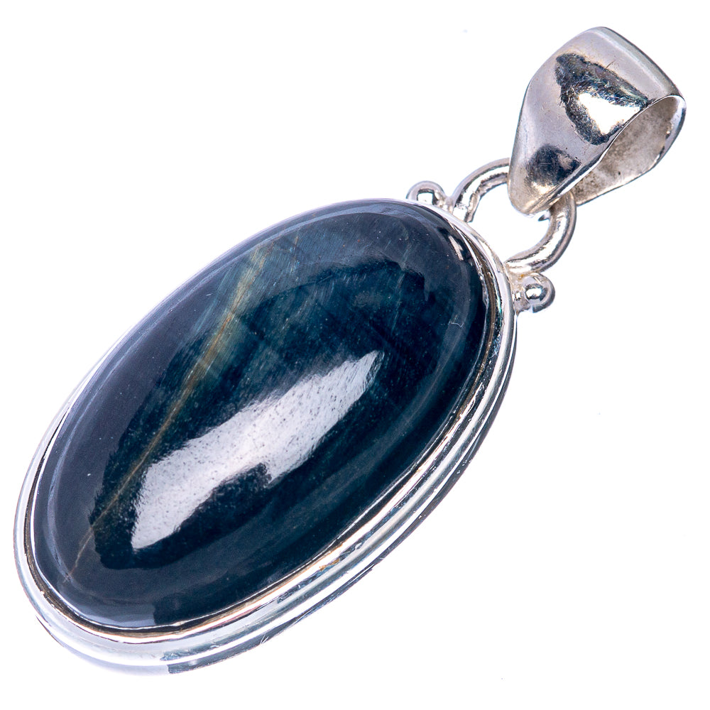 Blue Pietersite Pendant 1 3/8" (925 Sterling Silver) P40822