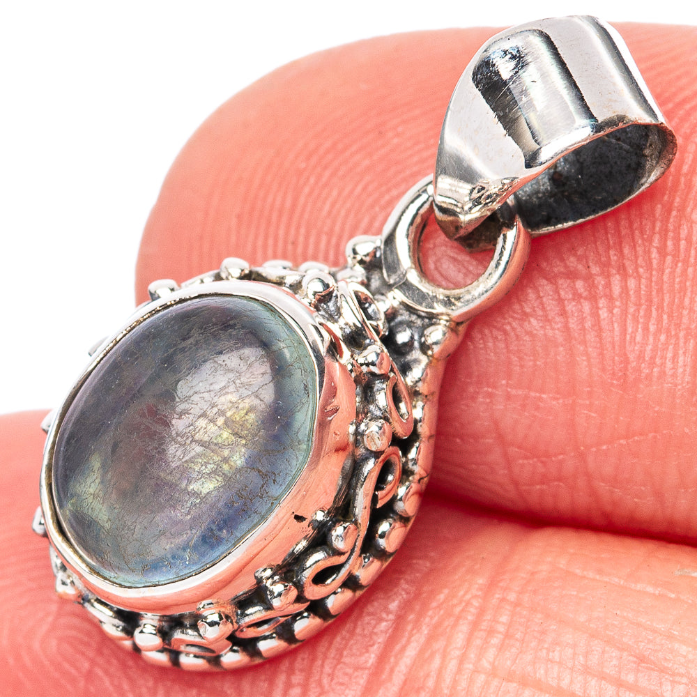 Aquamarine, Blue Topaz Pendant 1" (925 Sterling Silver) P42744