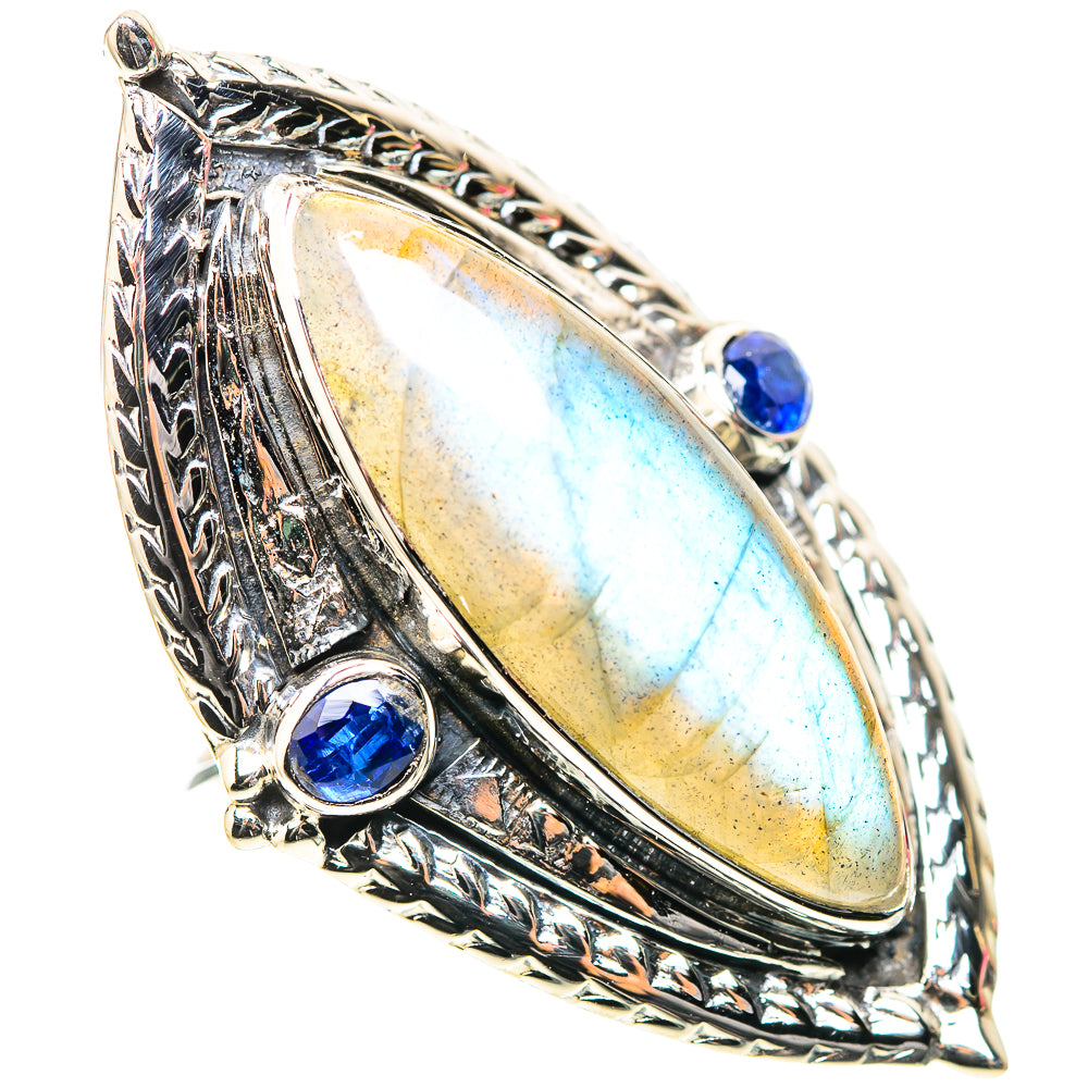 Signature Large Labradorite, Tanzanite Ring Size 6.25 (925 Sterling Silver) RING138309