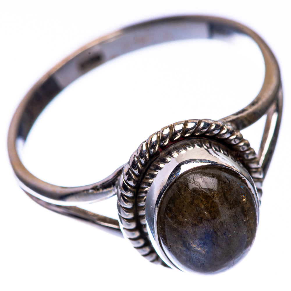 Labradorite Dainty Ring Size 7 (925 Sterling Silver) R142578