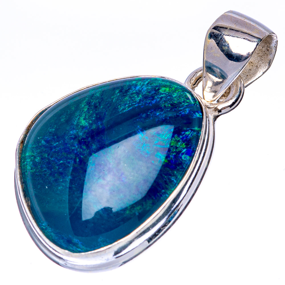 Rare Triplet Opal Pendant 1 1/4" (925 Sterling Silver) P41368