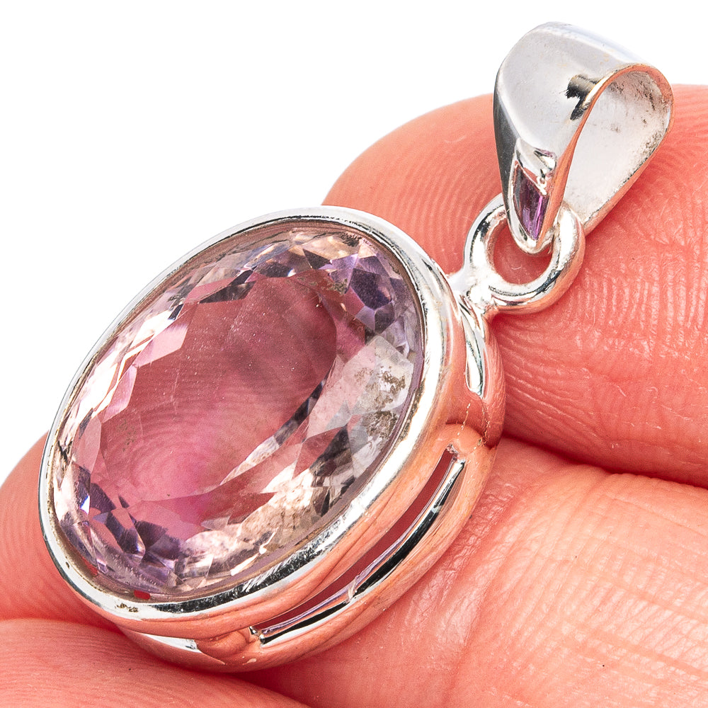Rare Faceted Ametrine Pendant 1 1/8" (925 Sterling Silver) P43350