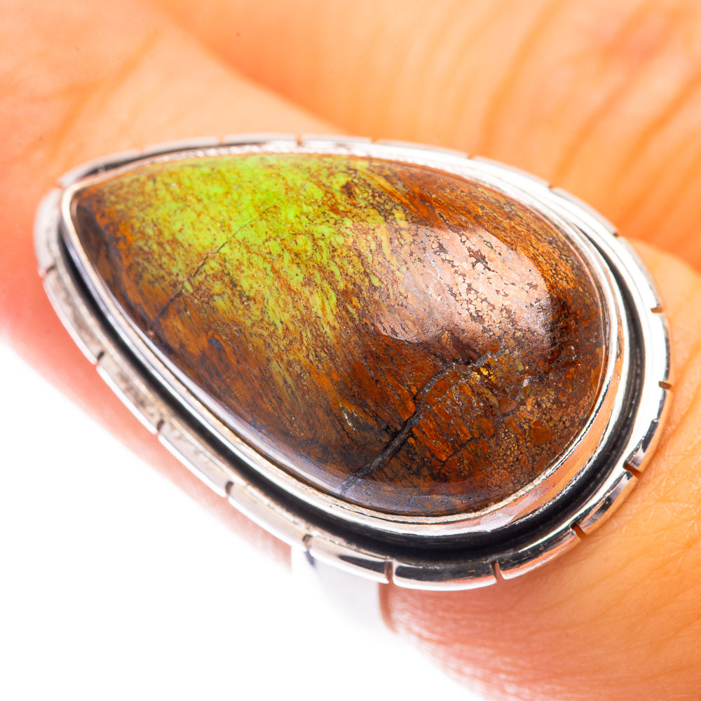 Gaspeite Ring Size 6.75 (925 Sterling Silver) R141344