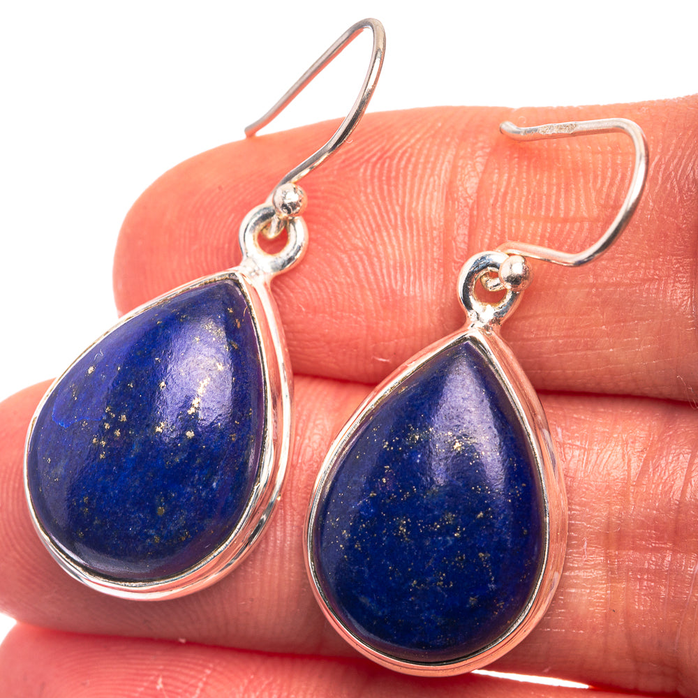 Lapis Lazuli Earrings 1 3/8" (925 Sterling Silver) E432400