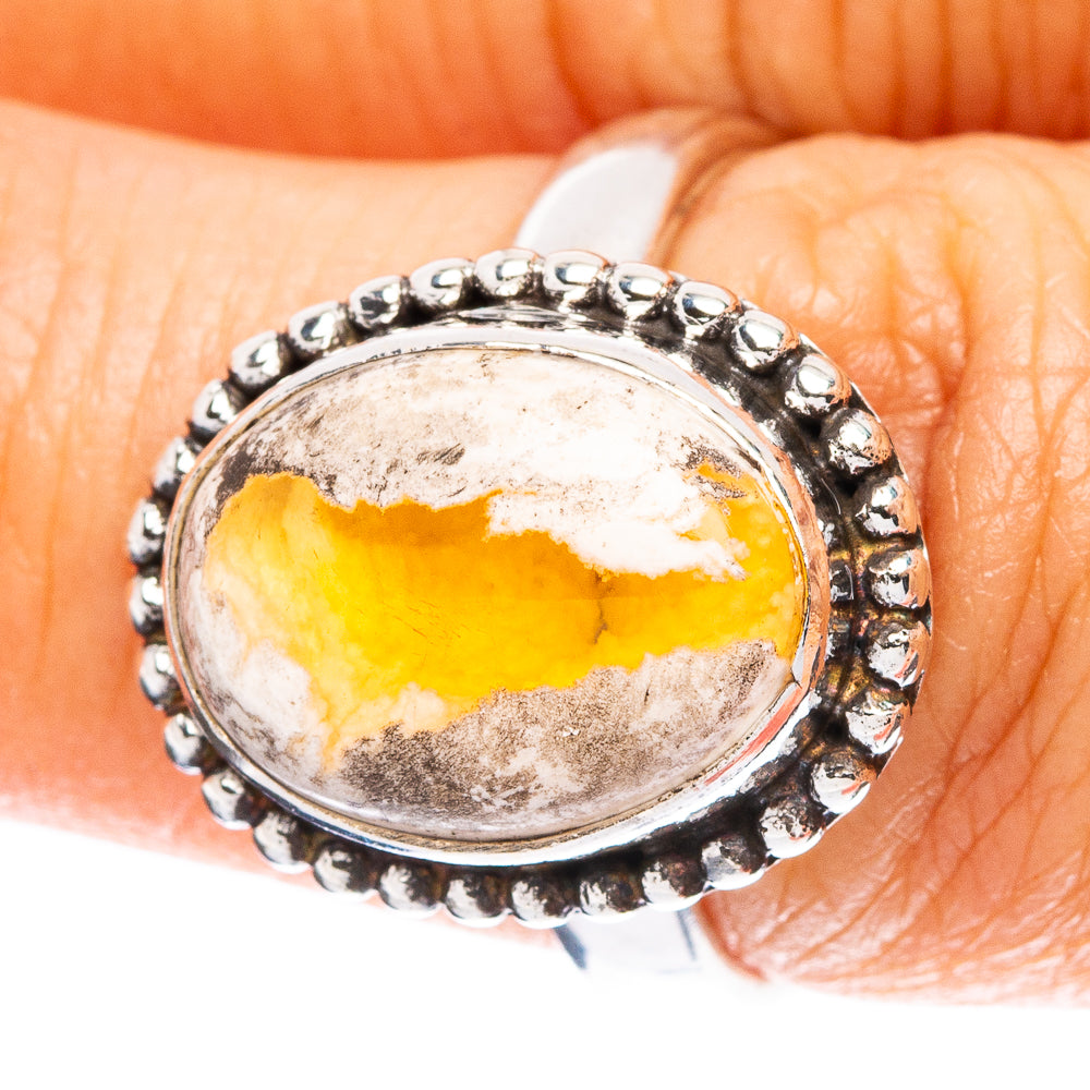 Rare Mexican Fire Opal Ring Size 7.25 (925 Sterling Silver) R5061