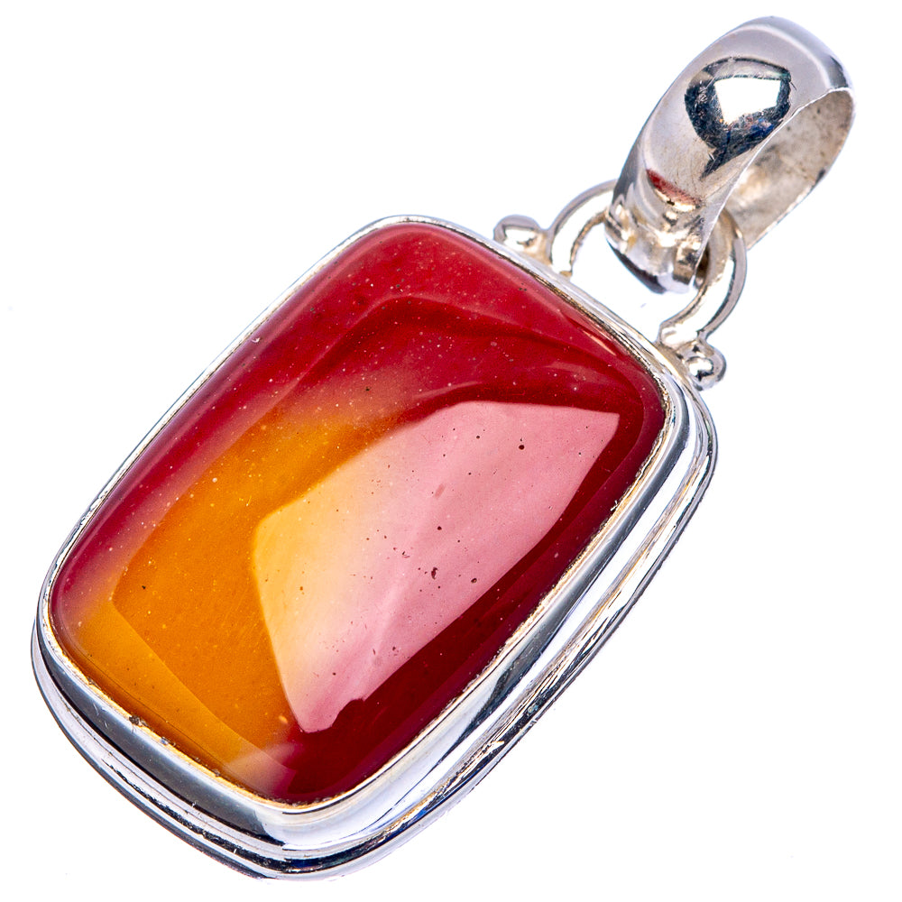Mookaite Pendant 1 1/4" (.925 Sterling Silver)